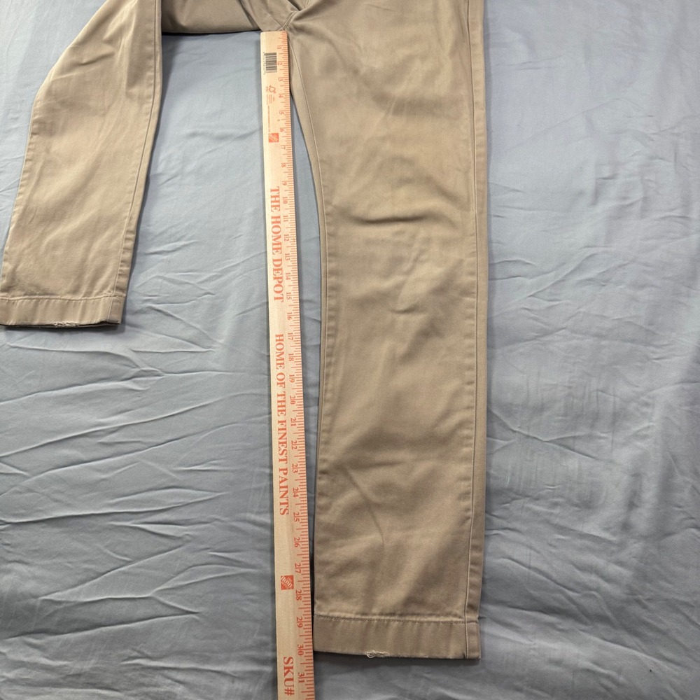 J Crew The Driggs Chino‎ Pants Khaki Mens 29x32 (30x30) Slim Fit Career Work - Picture 6 of 13